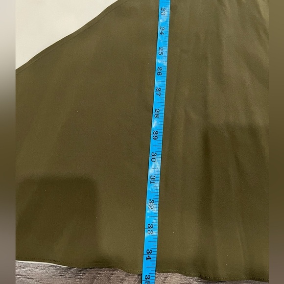 [L]Alice Olivia Two-Tone Sleeveless Silk A Shape Mini Dress Twisted Back - Picture 4 of 8